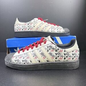 Adidas Originals SuperStar Shell Toe Mens size 7.5 White Black Rare 2007 Pattern
